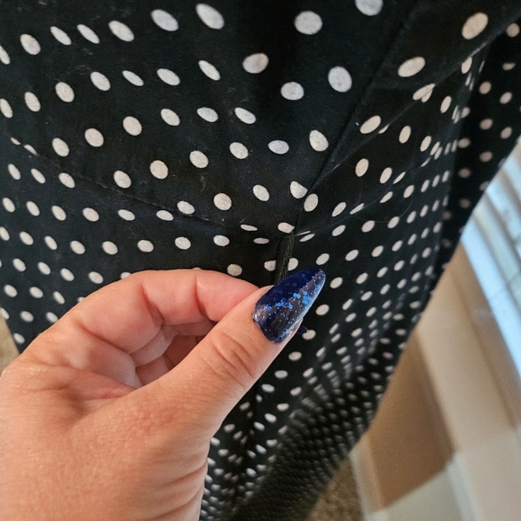 Petite Polka Dot Spaghetti Strap Dress - Picture 2 of 4